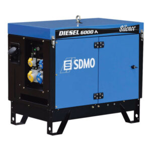 Image of a 6KVA Stage V diesel generator available for rent, providing dependable on-demand power