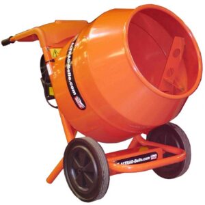 Image of a concrete mixer available for hire, designed for efficient concrete mixing on construction sites