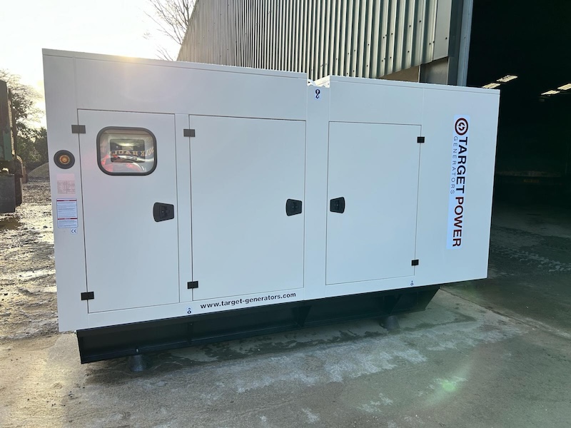 Industrial diesel generators by Target Hire, providing high-capacity power for large-scale operations and projects