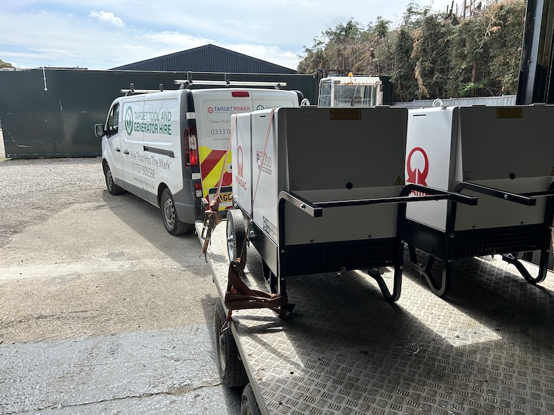 Emergency generator hire for utility companies by Target Hire, ensuring reliable backup power during outages