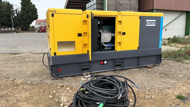 500kVA generator hire in an agricultural setting in Yorkshire by Target Hire, providing reliable power for farms and rural operations