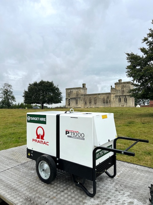 Portable generator hire for food stalls by Target Hire, providing reliable power for outdoor and mobile food operations