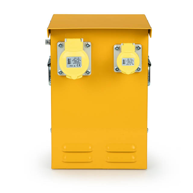 Tool transformer box hire from Target Hire, providing safe power conversion for tools and equipment on construction sites"